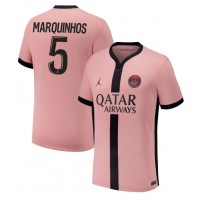 Maglia Calcio Paris Saint-Germain Marquinhos #5 Terza Divisa 2024-25 Manica Corta